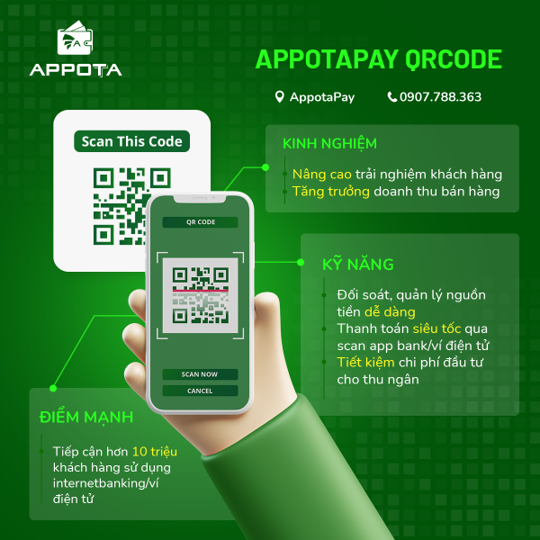Cách thanh toán bằng QR Pay trên Mobile Banking và cổng thanh toán 6