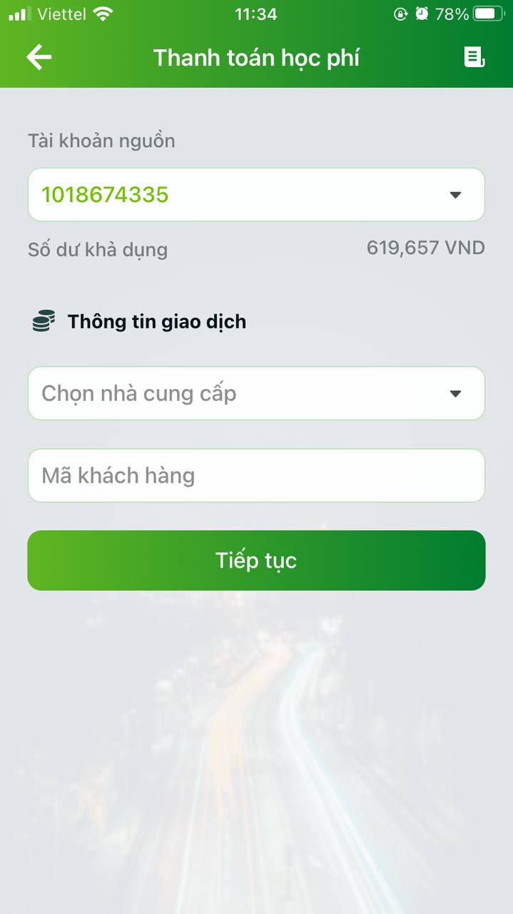 Hướng dẫn thanh toán học phí SSC Vietcombank qua app 3