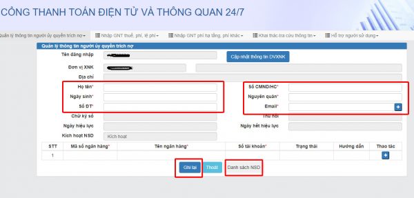 Cách đăng ký nộp thuế trên cổng thanh toán điện tử và thông quan 24/7 6