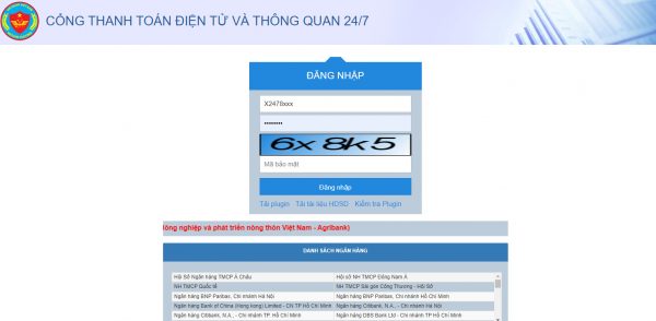 Cách đăng ký nộp thuế trên cổng thanh toán điện tử và thông quan 24/7 9