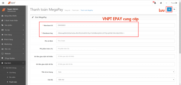 Hướng dẫn tích hợp cổng thanh toán MegaPay vào website 4