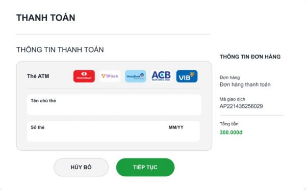 Cổng thanh toán trực tuyến nào chấp nhận thanh toán qua thẻ ATM? 3